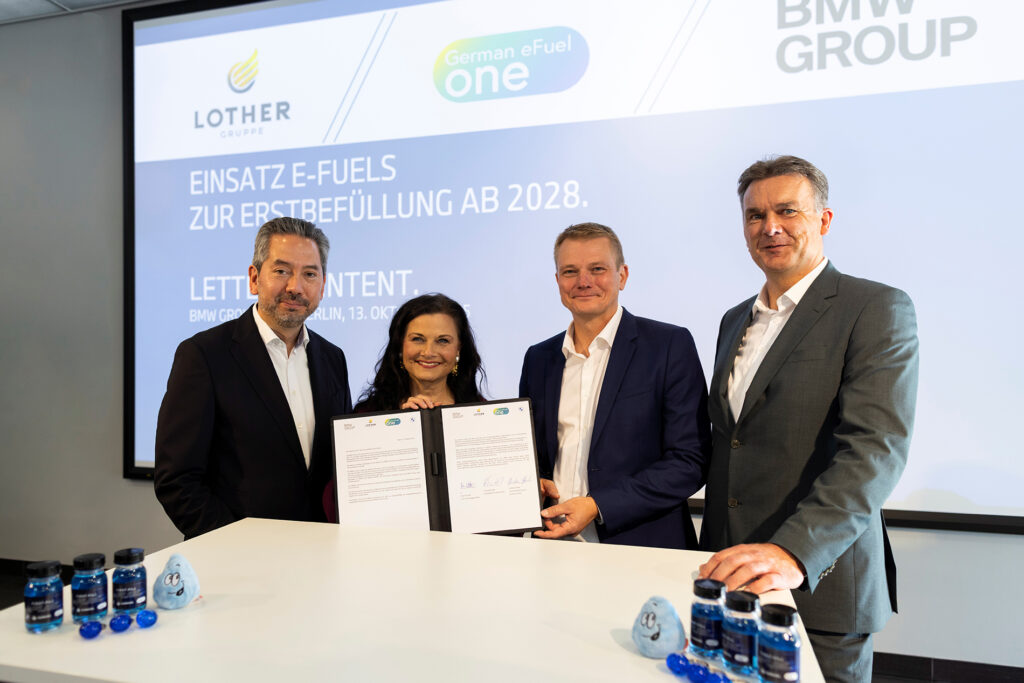 BMW unterzeichnet LOI mit LOTHER und German eFuel One