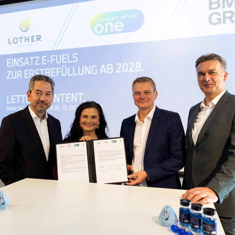 BMW unterzeichnet LOI mit LOTHER und German eFuel One